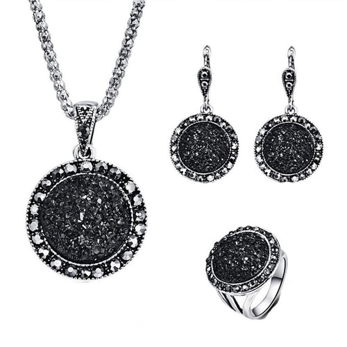 Circular Stone Necklace
