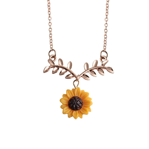 Sunflower Leaf Pendant