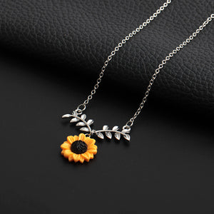 Sunflower Leaf Pendant